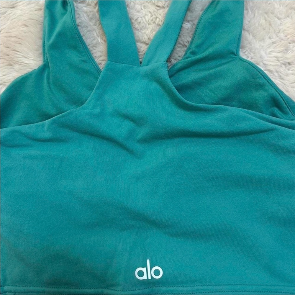 ALO Yoga Teal Crop Top